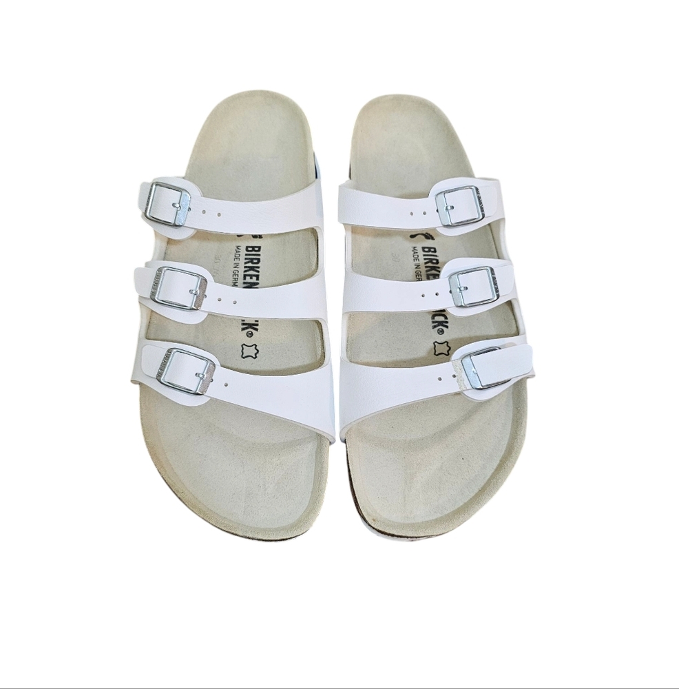 Birkenstock Florida Sandals Size 44 Small Defect Broken Box NWT